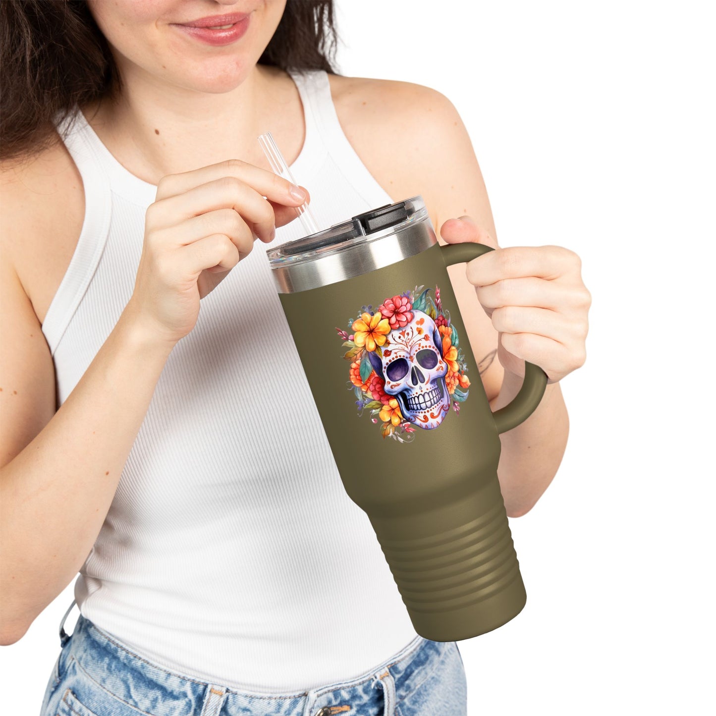 Calavera Travel Mug, 40oz