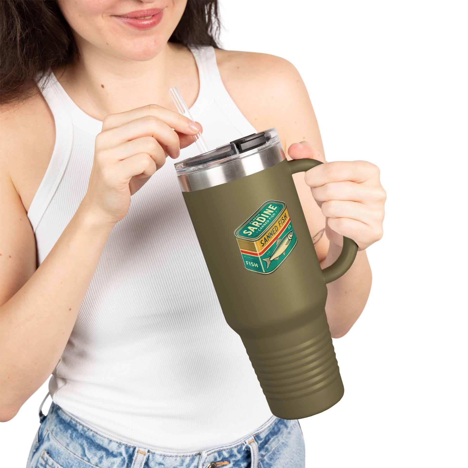 Canned Fish  Travel Mug, 40oz