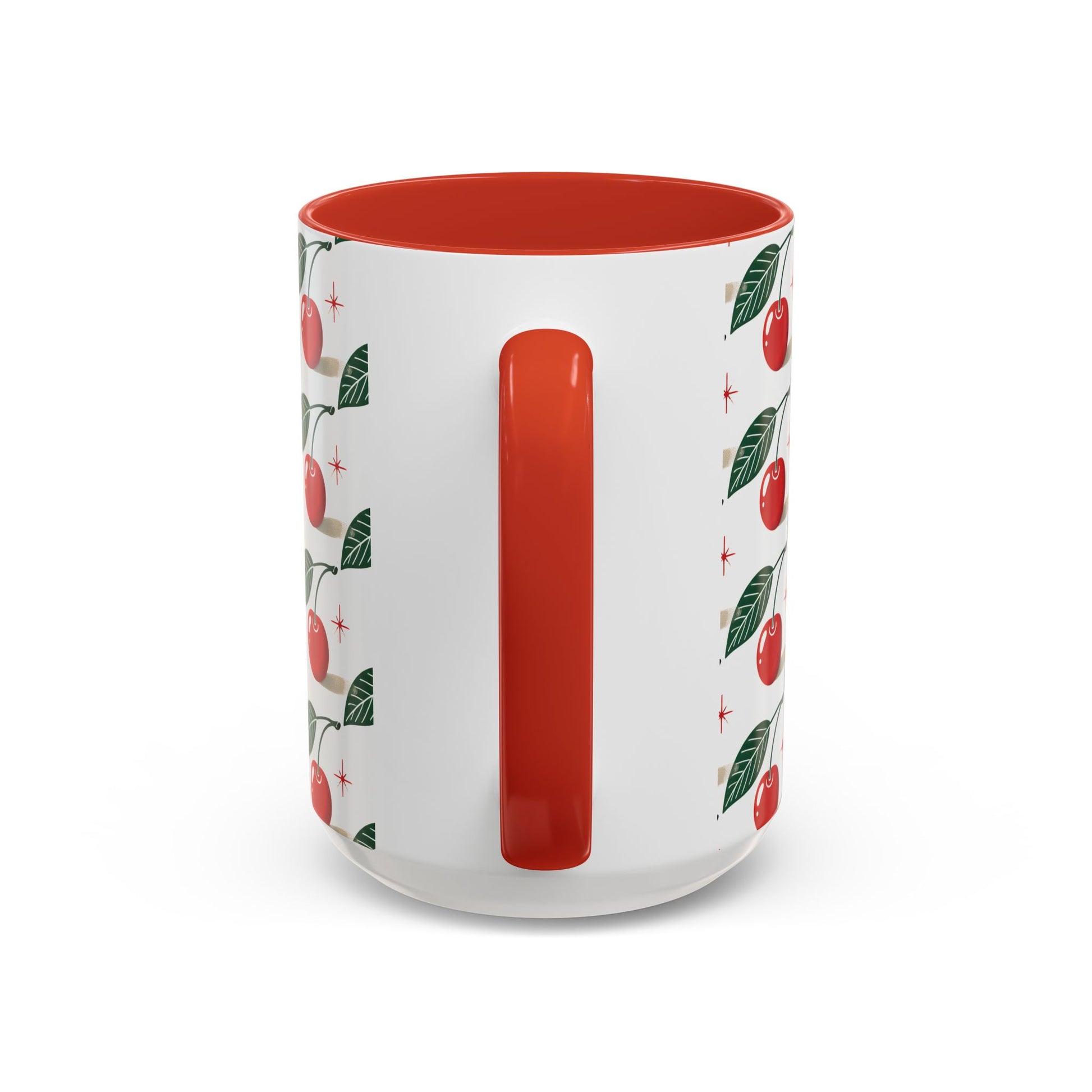 Cherry Accent Coffee Mug (15oz).