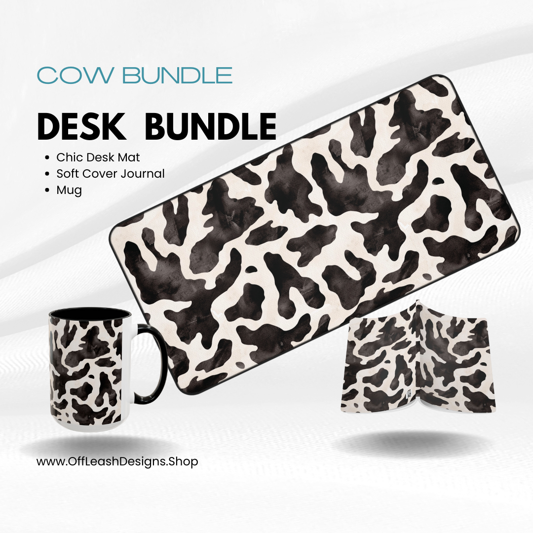 Cow Design Desk Bundle