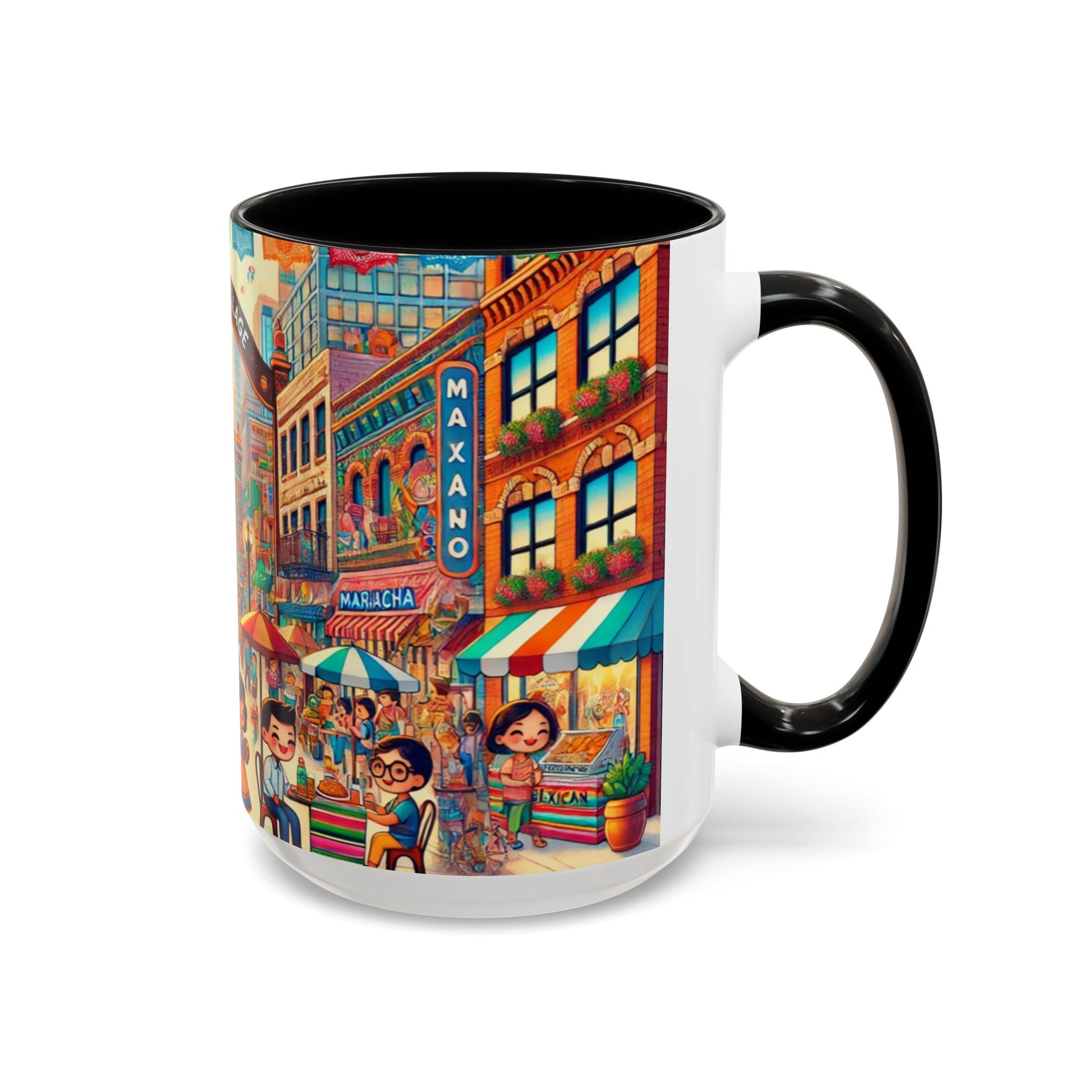 La Villita-Chicago- Accent Coffee Mug (15oz).