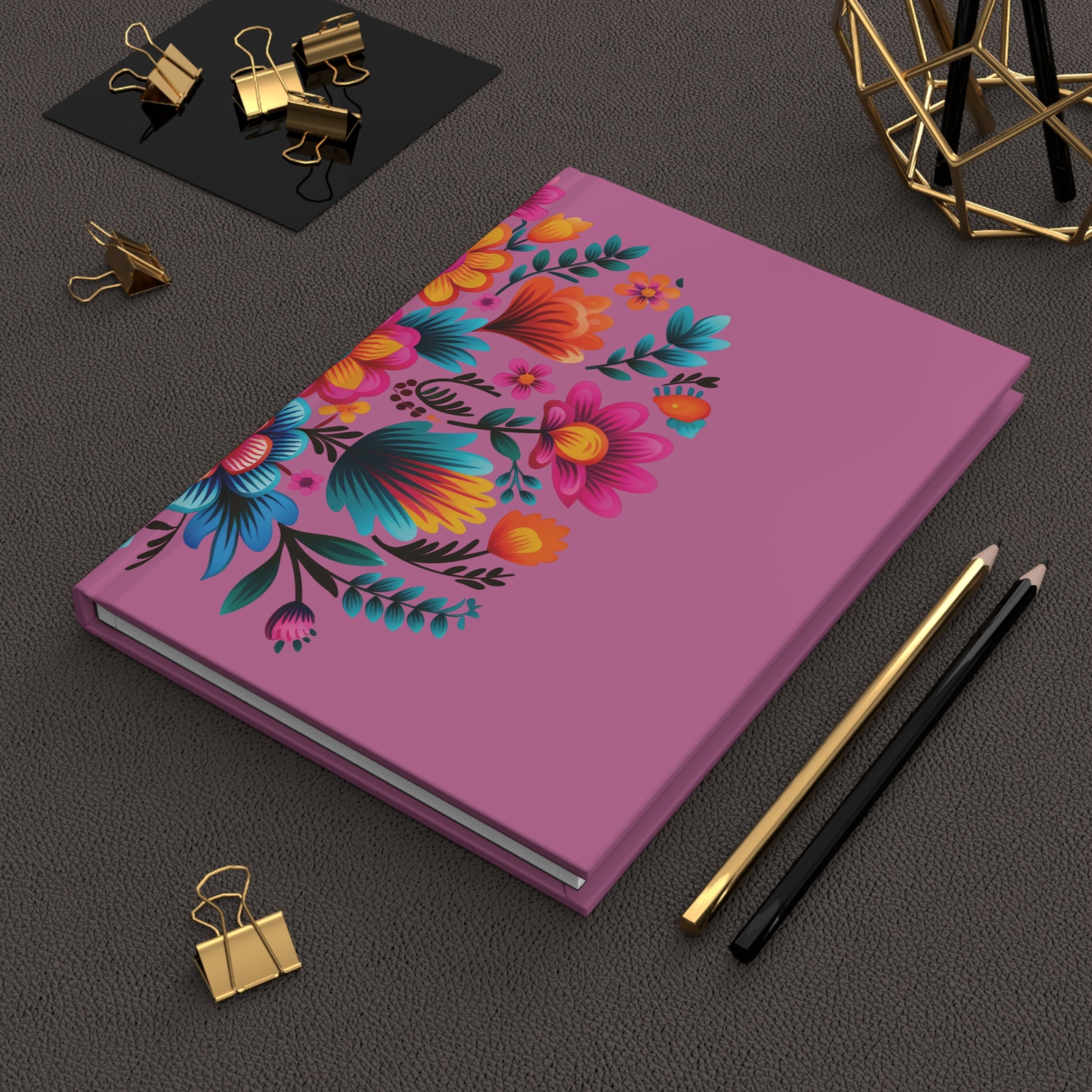 Mexican Embroidery Pink Journal Matte