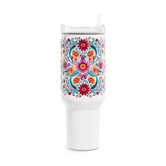 Mexican Embroidery Tumbler, 40oz