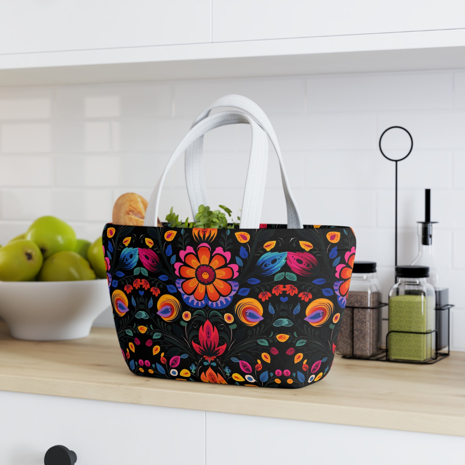 Mexican Flowers  Lunch Bag