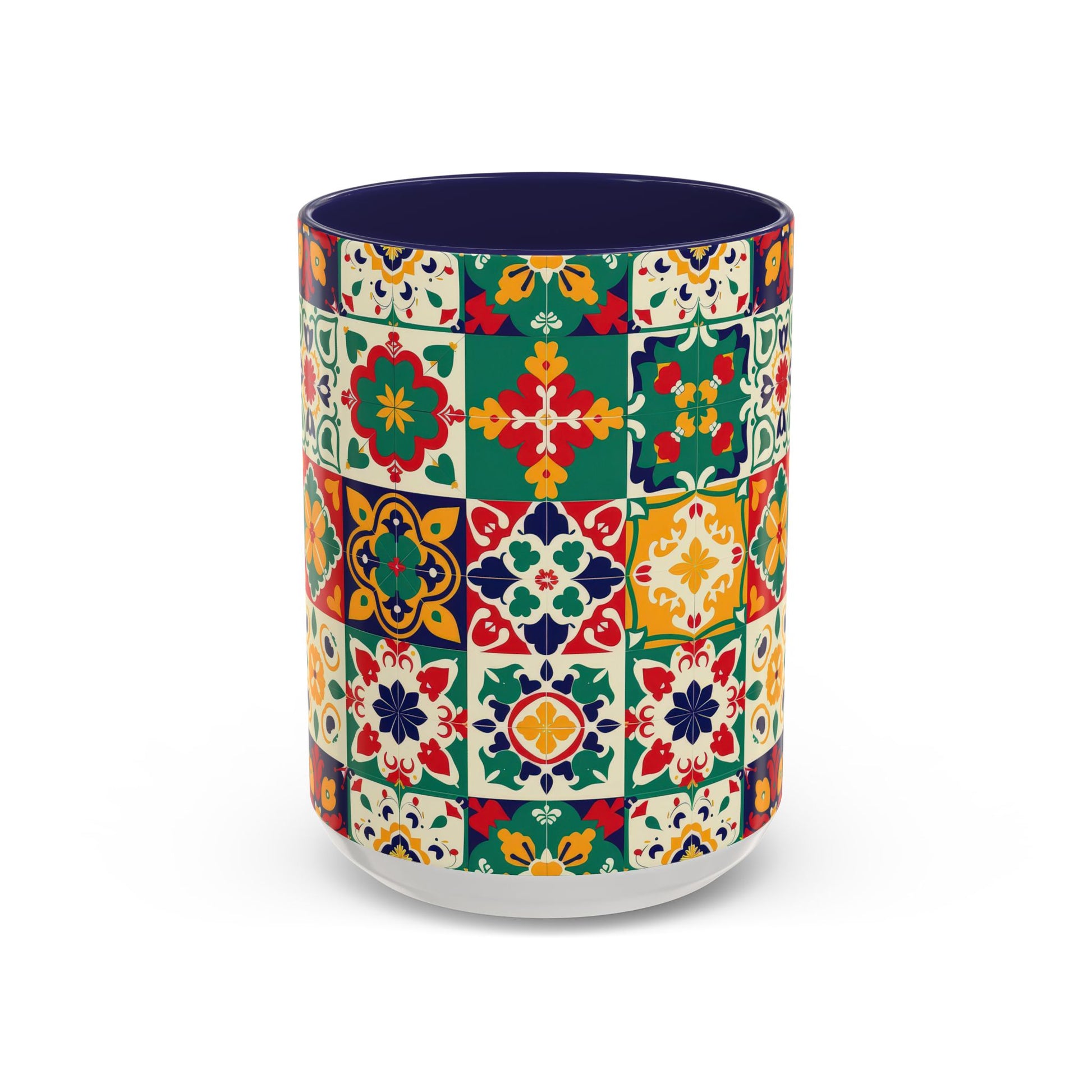 Mexican Tile Accent Coffee Mug (15oz)