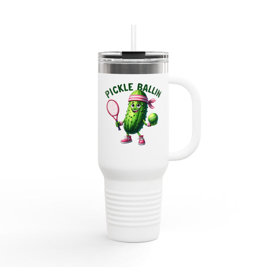 Pickle Ballin Insulated Travel Mug, 40oz