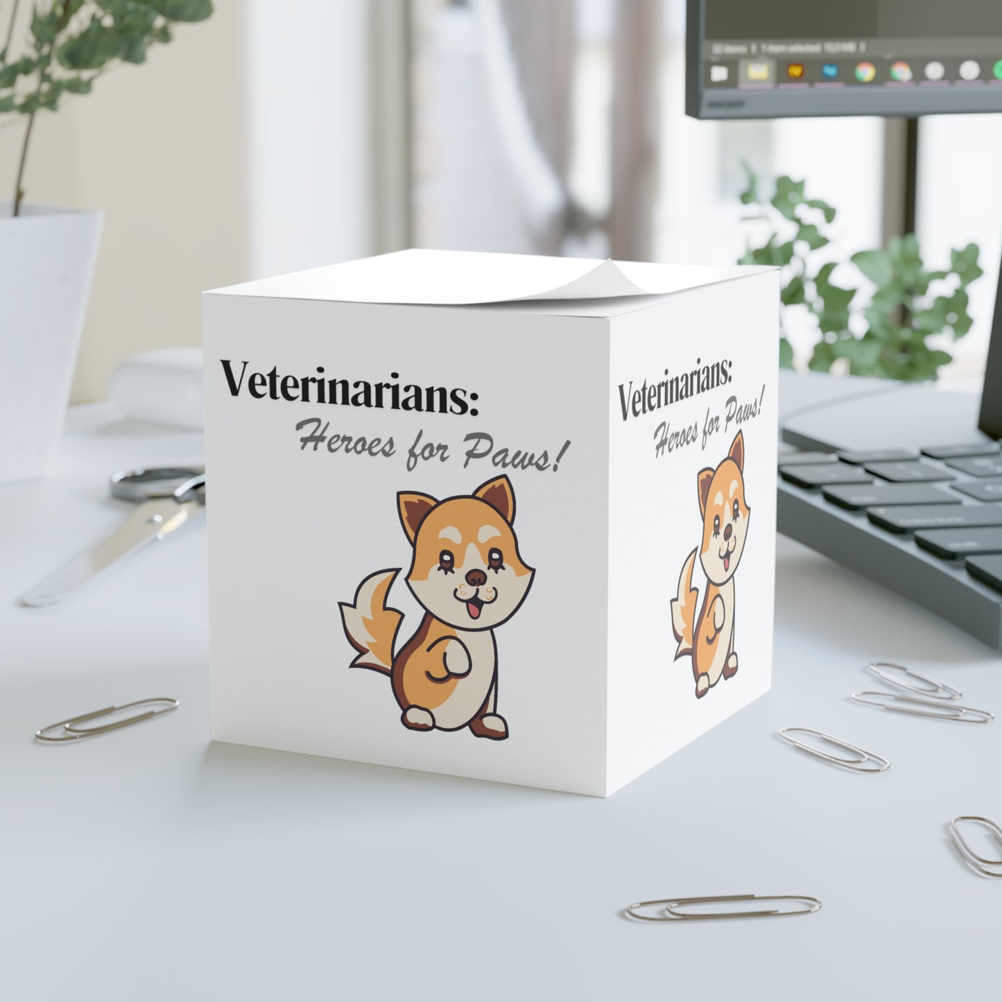 Veterinarians Heros for Paws Note Cube